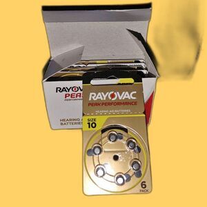 Rayovac Size 10 Hearing Aid Batteries, 24-Pack PR70
